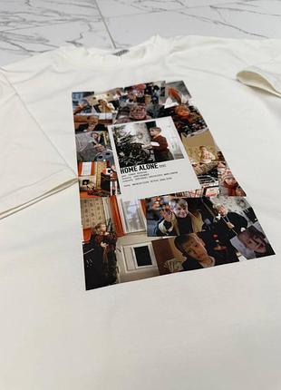 Футболка новий рік новорічний принт малюнок один вдома кевін