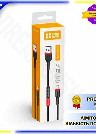 Dm кабель usb am-lightning спецификация 2.2 1 м colorway черный для синхронизации питания зарядный каб spe|lz