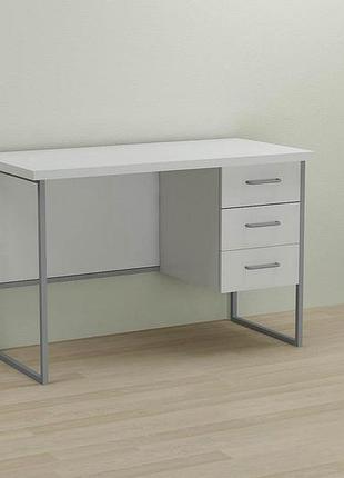 Комп'ютерний стіл ferrum-decor гаррі 75x120x70 сірий дсп білий 32мм (frd-101476)