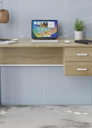 Комп'ютерний стіл ferrum-decor гаррі 75x140x60 сірий дсп білий 32мм (frd-101466)