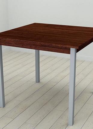 Стол кухонный ferrum-decor диего 75x80x80 серый дсп венге 16мм (frd-105616)