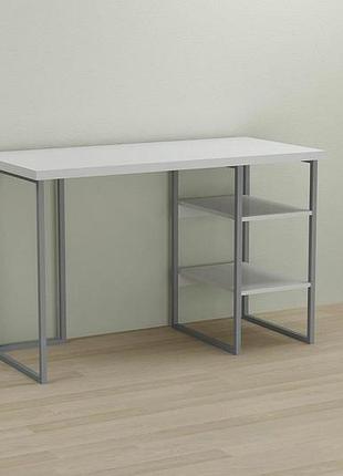 Комп'ютерний стіл ferrum-decor кевін 75x120x70 сірий дсп білий 32мм (frd-101752)