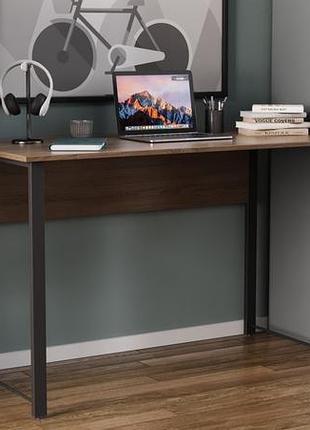 Компьютерный стол ferrum-decor райан 75x140x60 серый дсп дуб артизан 16мм (frd-101614)