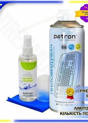 Dm чистящий набор patron спецификация 2.2 спрей для экранов 120 мл салфетка из микрофибры 20x20 см сжа spe|lz