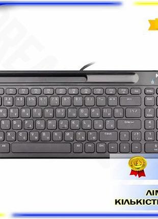 Dm клавіатура maxxter usb специфікація 2.2 дротова чорна 100 кнопок для комп'ютера офісна клавіатура з spe|lz