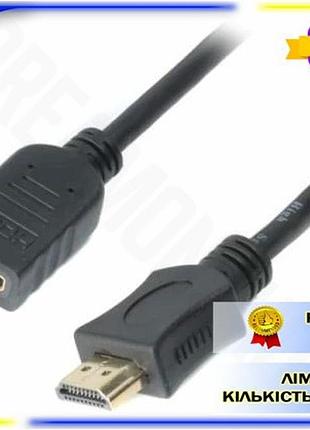 Dm кабель hdmi(m) - спецификация 2.2 hdmi(f) 0.5 м cablexpert черный удлинитель для телевизора монитор spe|lz