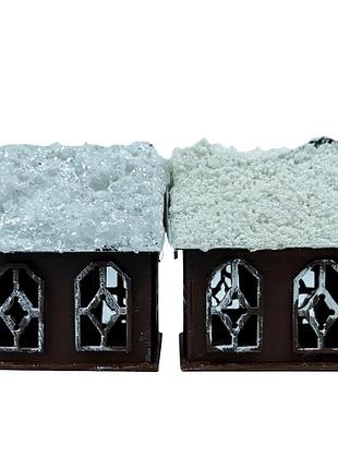 Декоративний новорічний будиночкок з дерева 20×12×5 (см) шоколад 8066770822