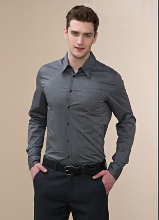 Модная рубашка royal class slim fit. германия. м ворот 40