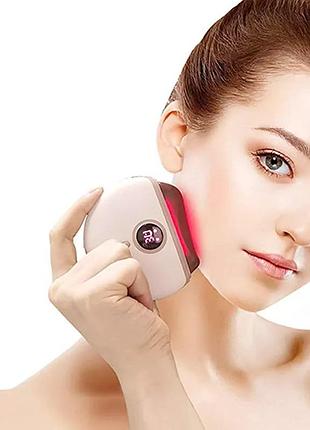 Мікрострумовий масажер для обличчя гуаша ліфтинг і зняття набряків 4x14 см