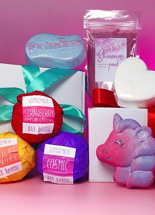 Женский подарочный набор "шипучие мечты" на день рождения, оригинальный подарок для девушки, дочки, жены