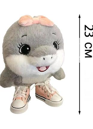 Мягкая игрушка акула девочка в розовых кроссовках итальянский мем тралалело тралалала