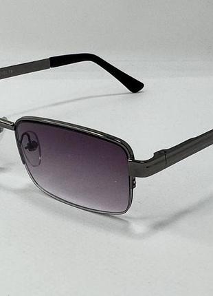 Корректирующие очки для зрения унисекс прямоугольные полуободковые в металлической оправе дужки на флексах