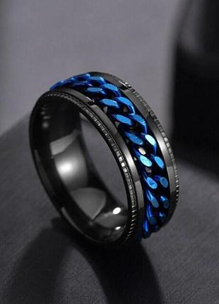 Кільце спінер з ланцюжком із нержавіючої медичної сталі rs-045, 19.5