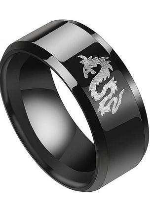 Кільце дракон з нержавіючої медичної сталі з емаллю rs-055, 19.3