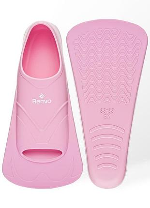 Короткі ласти для тренування в басейні renvo bustelo із закритою п'ятою рожевий 34-36 (sf110-05 34-36)
