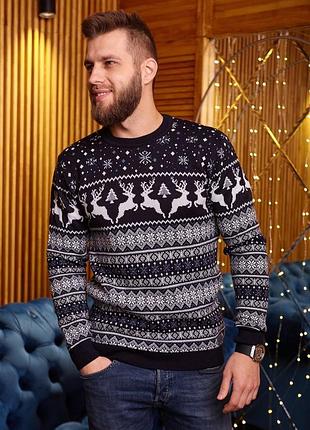 Свитер новогодний с оленями🎄❄
