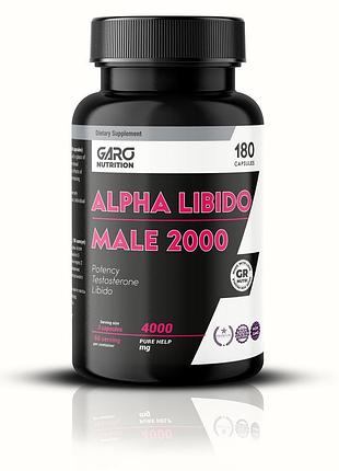 Комплекс для повышения либидо у мужчин alpha libido male 2000 (garo premium nutrition) 180
