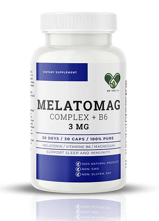 Мелатонін 3 мг. + магній хелат en`vie lab-антистрес для сну 30 капсул