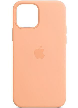 Чехол silicone case full protective (aa) для apple iphone 14 plus (6.7") оранжевый / cantaloupe