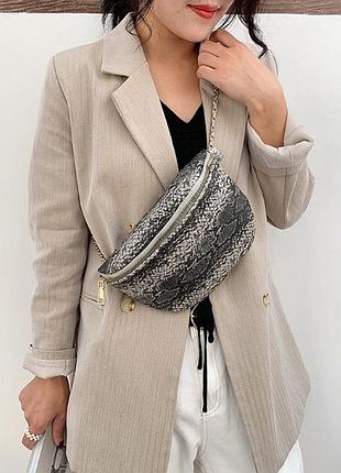 Жіноча сумка крос-боді сірий