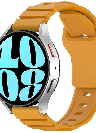 Силіконовий ремінець defense для smart watch 20mm dark yellow