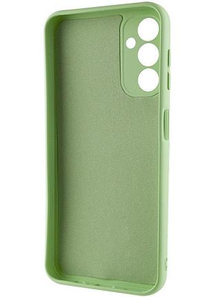 Чохол tpu getman liquid silk full camera для samsung galaxy a14 4g/5g зелений / pistachio 3