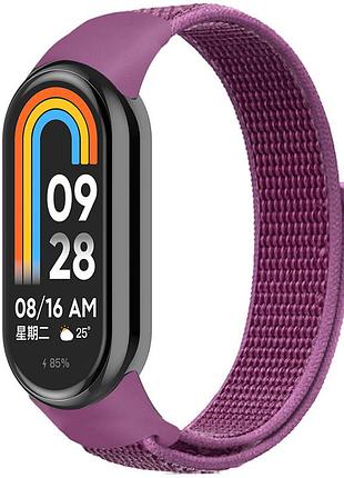 Ремінець nylon new для xiaomi mi band 8/9 purple