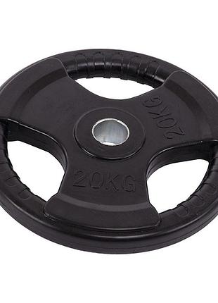 Блины (диски) обрезиненные ta-5706 20кг черный (58508105), fdso