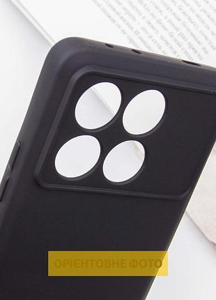 Чохол tpu getman liquid silk full camera для xiaomi poco x6 / note 13 pro 5g чорний / black 5