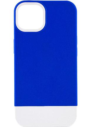 Чехол tpu+pc bichromatic для apple iphone 11 (6.1") navy blue / white