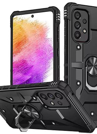 Ударостійкий чохол pathfinder ring для samsung galaxy a13 4g / a23 4g / m13 4g / m23 5g / a04s чорний / black