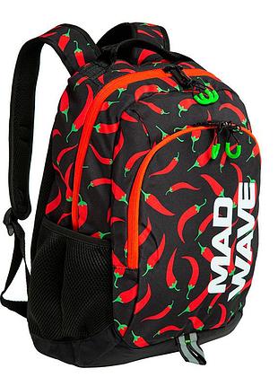 Рюкзак міський city m112903 22л червоно-чорний (39444010), mad wave