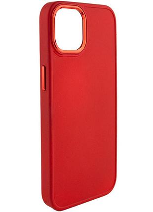 Tpu чохол bonbon metal style для apple iphone 14 plus (6.7") червоний / red