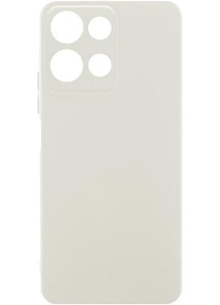 Чехол silicone cover lakshmi full camera (aa) для motorola moto g75 5g белый / white