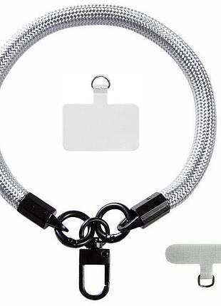 Шнурок - браслет (10мм) silver