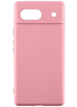 Чохол tpu getman liquid silk full camera для google pixel 6 рожевий / pink
