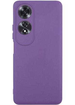 Чехол tpu getman liquid silk full camera для oppo a60 4g фиолетовый / amethyst