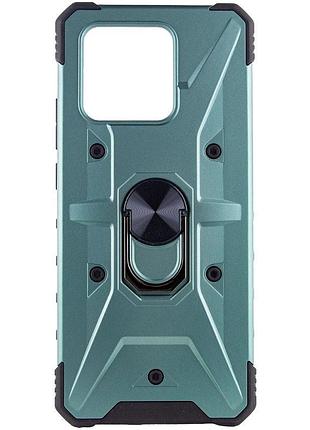 Ударостійкий чохол pathfinder ring для xiaomi redmi 10c / poco c40 зелений / green