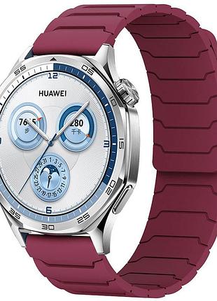 Ремінець dual-color magnetic для smart watch 20mm wine red