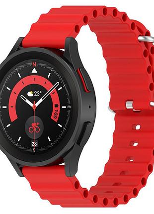Ремінець ocean band для smart watch 20mm червоний / red