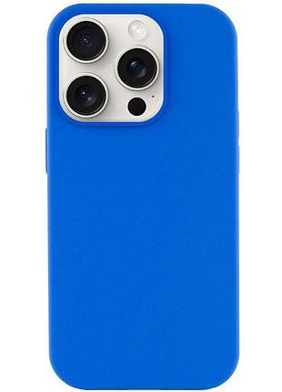 Чехол silicone case full protective (aa) no logo для apple iphone 14 pro max (6.7") синий / capri blue