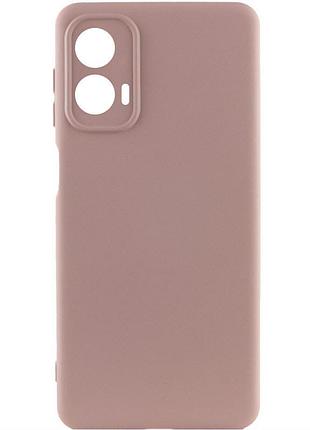 Чехол silicone cover lakshmi full camera (aa) для motorola moto g24 розовый / pink sand