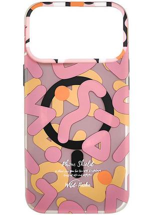 Tpu чехол pastel chaos with magsafe для apple iphone 17 pro (6.3") pink