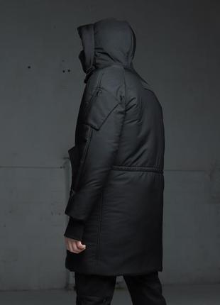 Парка зимова чоловіча❄якісна курточка з капюшоном, дизайнерська куртка тепла3 фото
