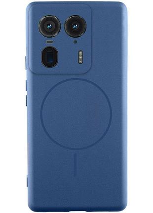 Чехол silicone cover lakshmi full camera (aa) with magfit для motorola edge 50 ultra синий / navy blue