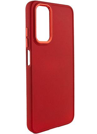 Tpu чохол bonbon metal style для samsung galaxy a14 4g/5g червоний / red