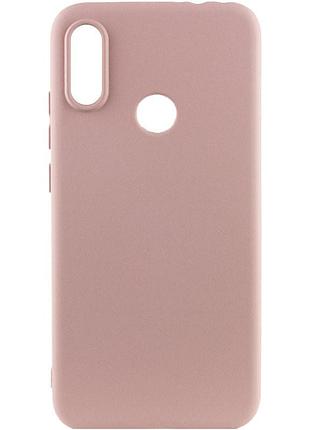 Чохол tpu getman liquid silk для huawei p smart+ (nova 3i) рожевий / pink sand