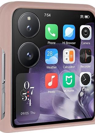 Чехол foldables silicone cover lakshmi (aaa) для xiaomi mix flip розовый / pink sand