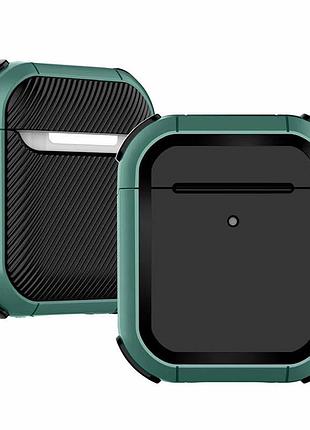 Футляр протиударний black ed. для навушників airpods 1/2 apple green