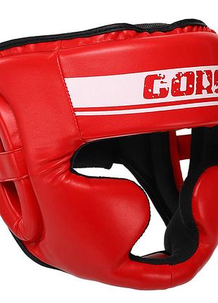 Шлем боксерский открытый bo-4441 m красный (37568012), core
